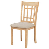 Lavon Gray and Light Oak Wood Dining Side Chair, Set of 2 from Coaster - Luna Furniture