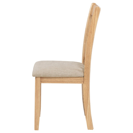 Lavon Gray and Light Oak Wood Dining Side Chair, Set of 2 from Coaster - Luna Furniture