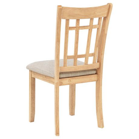 Lavon Gray and Light Oak Wood Dining Side Chair, Set of 2 from Coaster - Luna Furniture