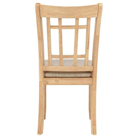 Lavon Gray and Light Oak Wood Dining Side Chair, Set of 2 from Coaster - Luna Furniture