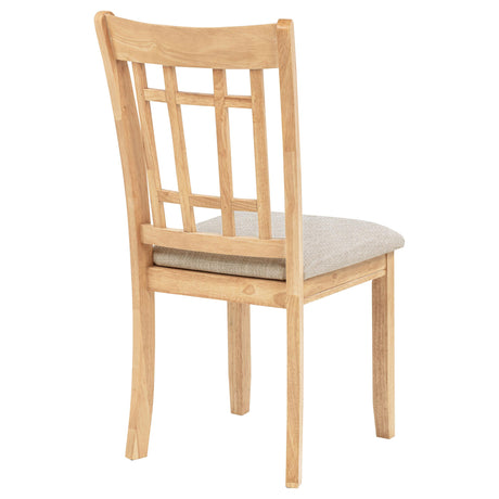 Lavon Gray and Light Oak Wood Dining Side Chair, Set of 2 from Coaster - Luna Furniture