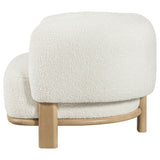 Lawler Ivory Upholstered Barrel Back Accent Chair from Coaster - Luna Furniture