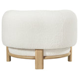 Lawler Ivory Upholstered Barrel Back Accent Chair from Coaster - Luna Furniture