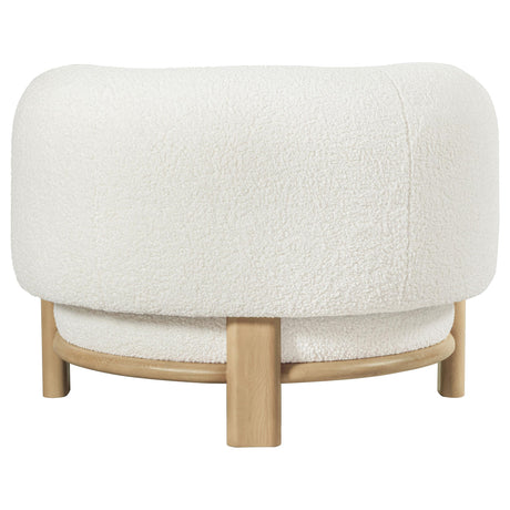 Lawler Ivory Upholstered Barrel Back Accent Chair from Coaster - Luna Furniture