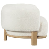 Lawler Ivory Upholstered Barrel Back Accent Chair from Coaster - Luna Furniture