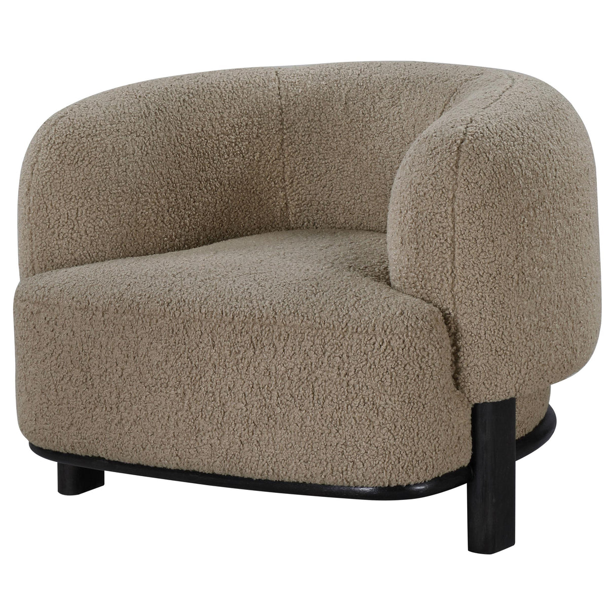 Lawler Mushroom Upholstered Barrel Back Accent Chair from Coaster - Luna Furniture