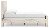 Lawroy Full Panel Bed with 2 Nightstands in Light Natural from Ashley - Luna Furniture