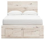 Lawroy Full Panel Storage Bed with Dresser in Light Natural from Ashley - Luna Furniture