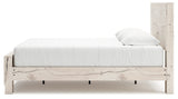 Lawroy Light Natural King Panel Bed with 2 Nightstands from Ashley - Luna Furniture