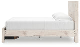 Lawroy Light Natural King Storage Platform Bed from Ashley - Luna Furniture