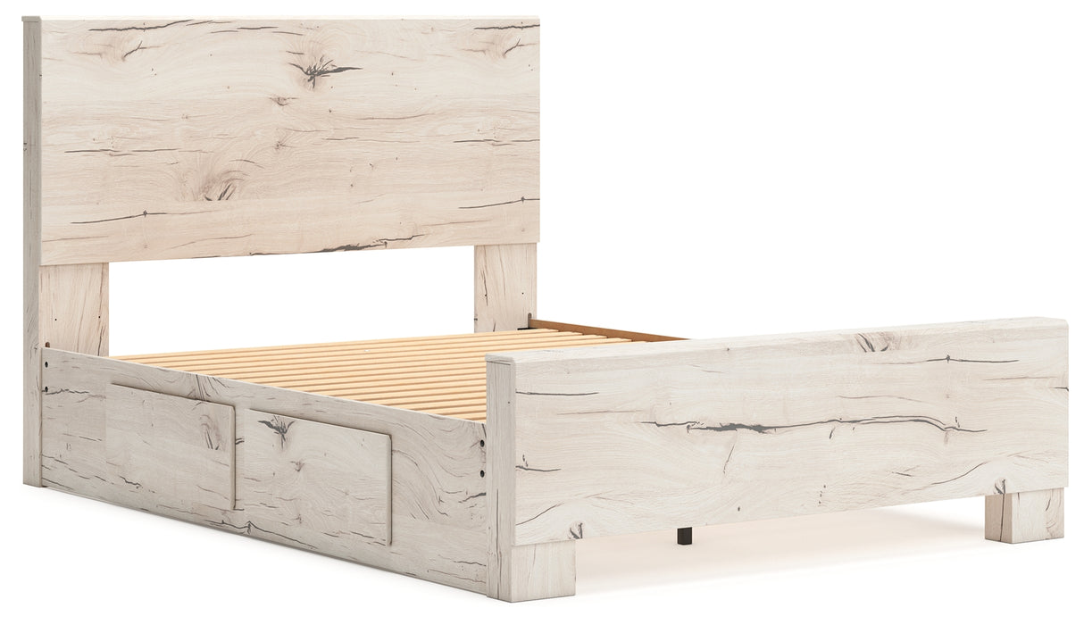 Lawroy Light Natural Queen Panel Bed with Dresser and 2 Nightstands from Ashley - Luna Furniture