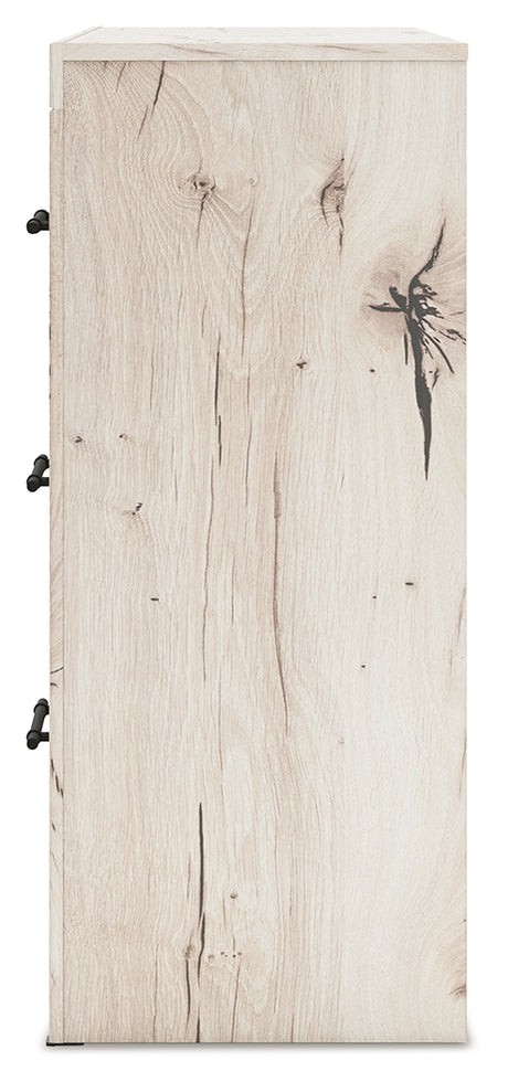 Lawroy Light Natural Queen Panel Bed with Dresser from Ashley - Luna Furniture