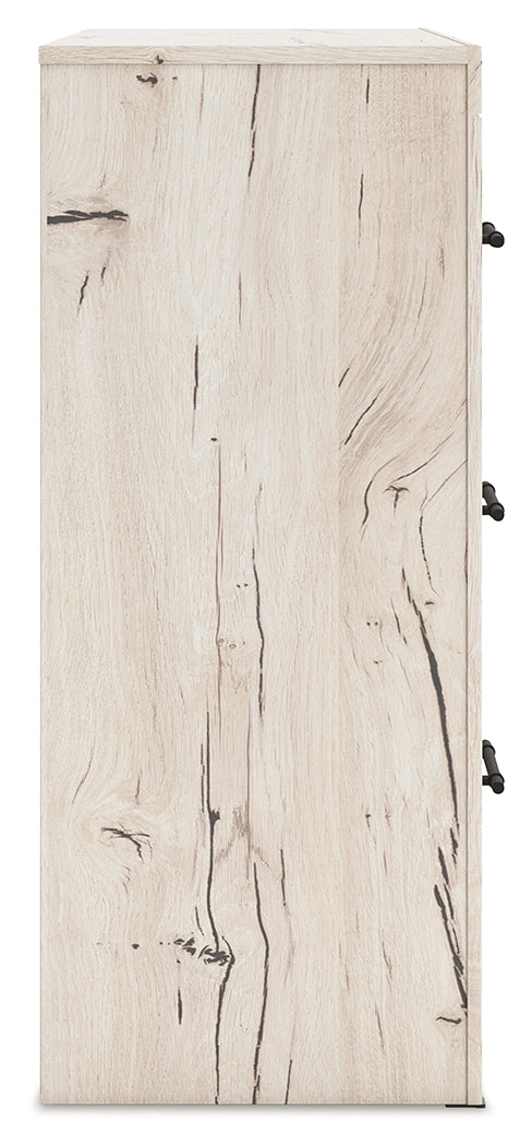 Lawroy Light Natural Queen Panel Bed with Dresser from Ashley - Luna Furniture