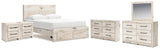 Lawroy Queen Storage Bed, 2 Dressers, Mirror and 2 Nightstands from Ashley - Luna Furniture