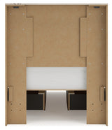Lawroy Light Natural Twin Panel Bed with Dresser and 2 Nightstands from Ashley - Luna Furniture
