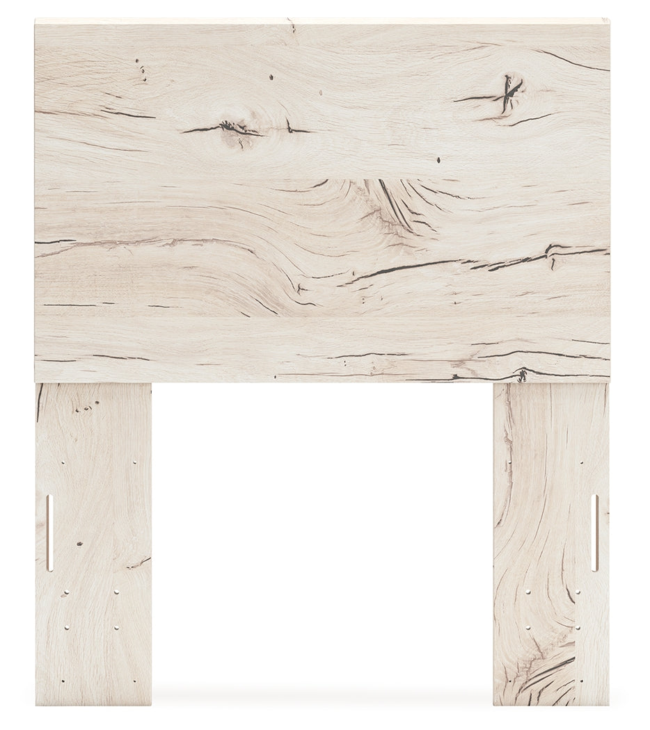 Lawroy Twin Panel Headboard with Dresser in Light Natural from Ashley - Luna Furniture