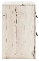 Lawroy Twin Panel Headboard with Nightstand in Light Natural from Ashley - Luna Furniture