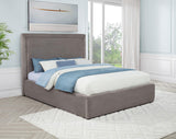 Lawson Mushroom 55-inch Upholstered Full Panel Platform Bed from Coaster - Luna Furniture