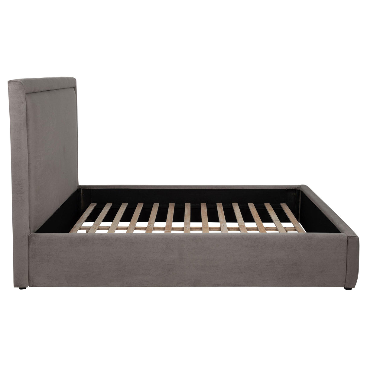 Lawson Mushroom 55-inch Upholstered Full Panel Platform Bed from Coaster - Luna Furniture