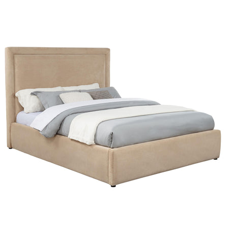 Lawson Light Saddle 55-inch Upholstered Full Platform Bed from Coaster - Luna Furniture