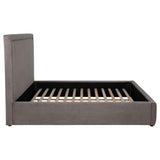 Lawson Mushroom 55-inch Upholstered Queen Platform Bed from Coaster - Luna Furniture