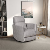 Lawson Latte Linen Swivel Glider Recliner Chair from Midinmod - Luna Furniture