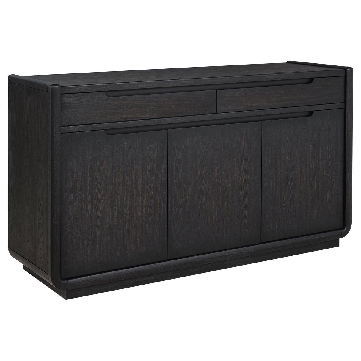 Leandro Burnished Black 2-Drawer Dining Sideboard Server from Coaster - Luna Furniture