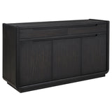 Leandro Burnished Black 2-Drawer Dining Sideboard Server from Coaster - Luna Furniture