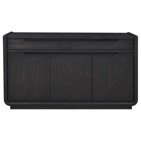 Leandro Burnished Black 2-Drawer Dining Sideboard Server from Coaster - Luna Furniture