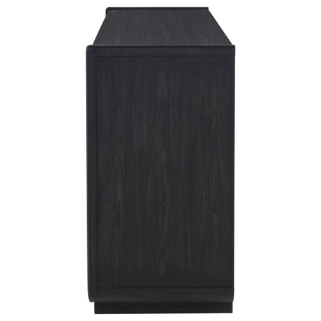 Leandro Burnished Black 2-Drawer Dining Sideboard Server from Coaster - Luna Furniture