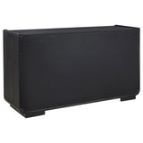 Leandro Burnished Black 2-Drawer Dining Sideboard Server from Coaster - Luna Furniture