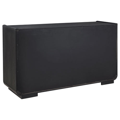 Leandro Burnished Black 2-Drawer Dining Sideboard Server from Coaster - Luna Furniture