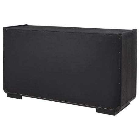 Leandro Burnished Black 2-Drawer Dining Sideboard Server from Coaster - Luna Furniture