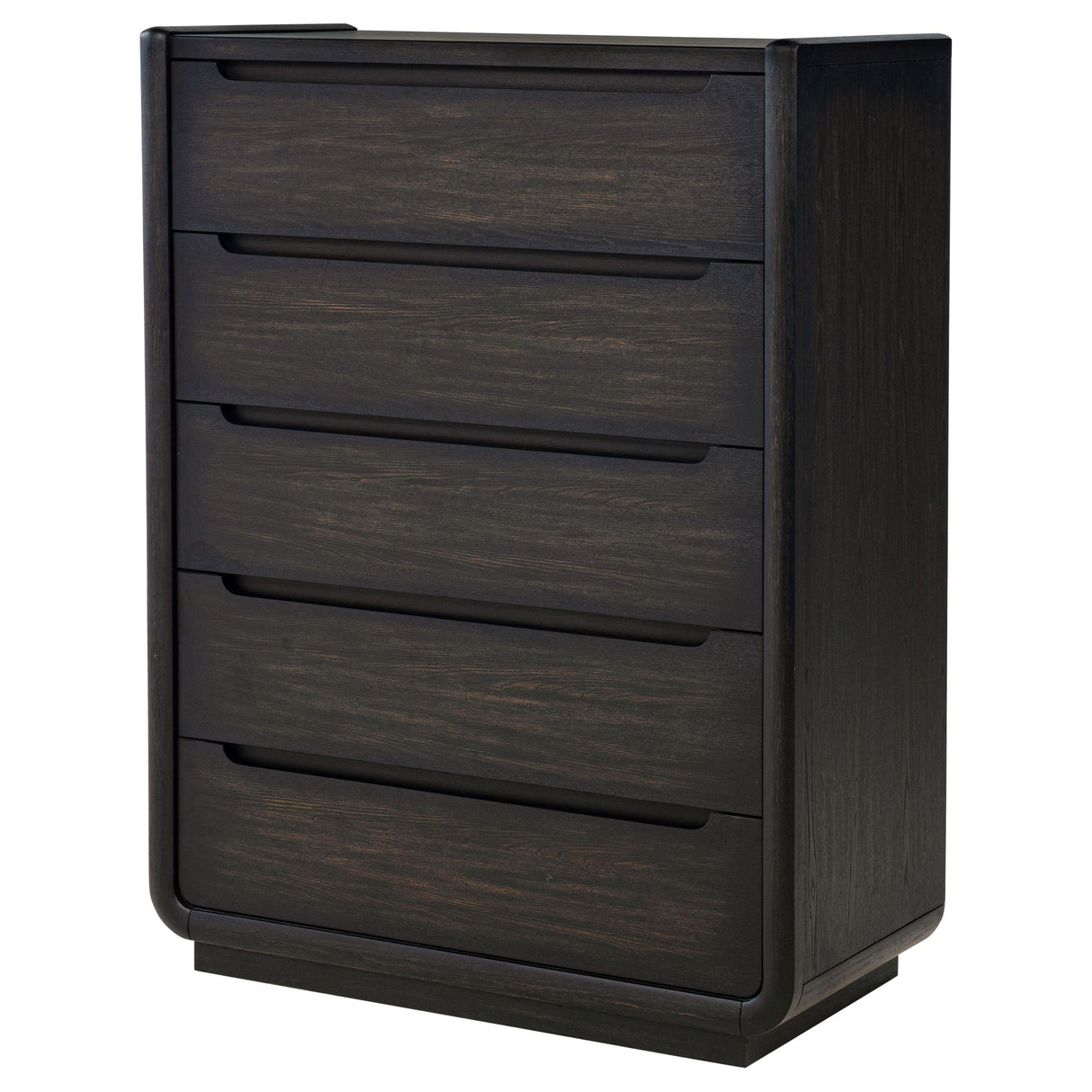 Leandro Burnished Black 5-Drawer Bedroom Chest from Coaster - Luna Furniture