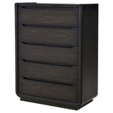 Leandro Burnished Black 5-Drawer Bedroom Chest from Coaster - Luna Furniture