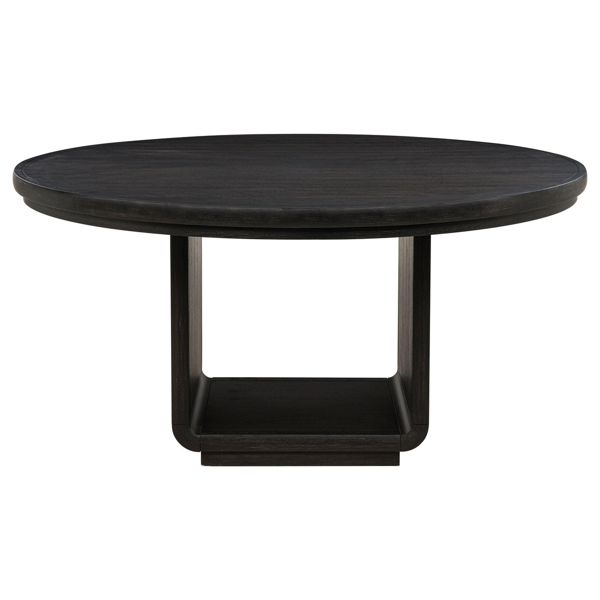 Leandro Burnished Black 7-Piece Round Dining Table Set from Coaster - Luna Furniture