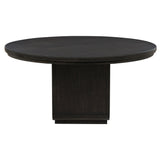 Leandro Burnished Black 7-Piece Round Dining Table Set from Coaster - Luna Furniture