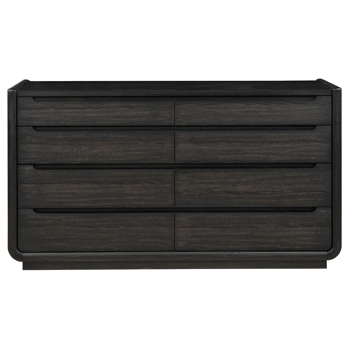 Leandro Burnished Black 8-Drawer Bedroom Dresser from Coaster - Luna Furniture