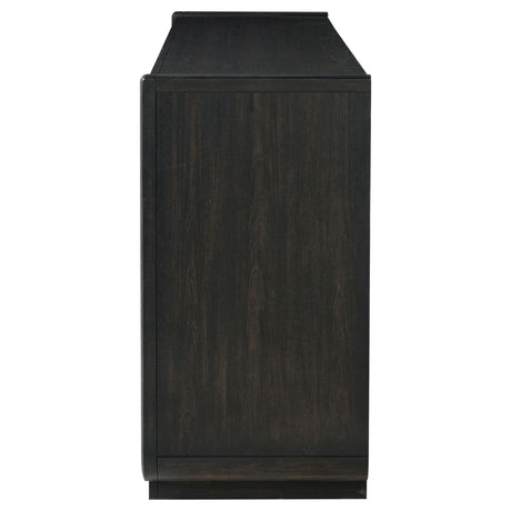 Leandro Burnished Black 8-Drawer Bedroom Dresser from Coaster - Luna Furniture