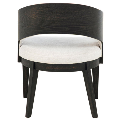 Leandro Burnished Black 7-Piece Round Dining Table Set from Coaster - Luna Furniture