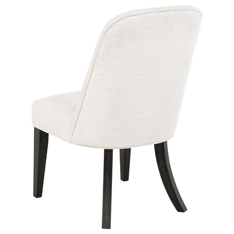 Leandro Cream Upholstered Dining Side Chair, Set of 2 from Coaster - Luna Furniture
