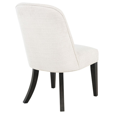 Leandro Cream Upholstered Dining Side Chair, Set of 2 from Coaster - Luna Furniture