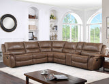 Lehi Warm Brindle 6-Piece Reclining Sectional from Steve Silver - Luna Furniture