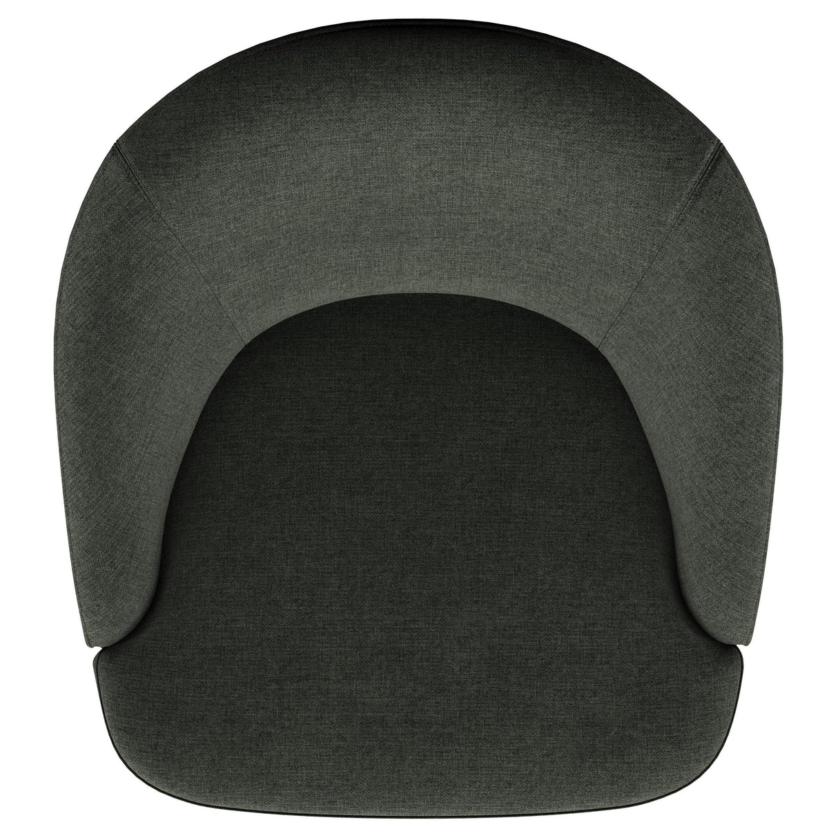 Leon Hunter Green Upholstered Accent Swivel Barrel Chair from Coaster - Luna Furniture