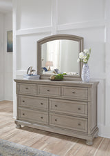 Lettner Light Gray Dresser and Mirror from Ashley - Luna Furniture