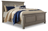 Lettner Light Gray Queen Panel Bed with Dresser from Ashley Furniture - Luna Furniture