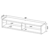 Lewes Cappuccino Bridge with 2 Encased Storage Compartments from Coaster - Luna Furniture