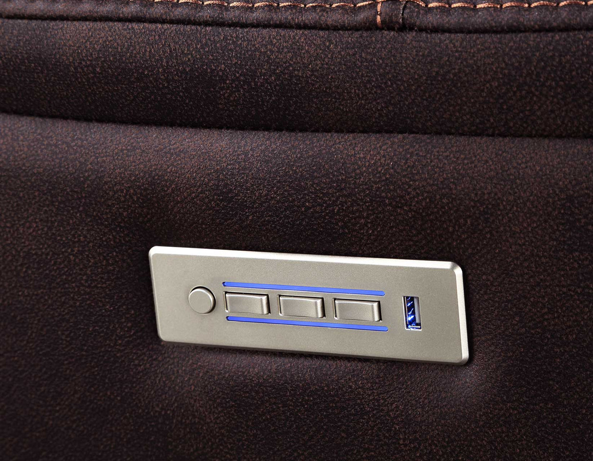 Lexington Canyon Walnut Triple-Power Media Recliner from Steve Silver - Luna Furniture