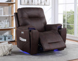 Lexington Canyon Walnut Triple-Power Media Recliner from Steve Silver - Luna Furniture