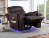 Lexington Canyon Walnut Triple-Power Media Recliner from Steve Silver - Luna Furniture